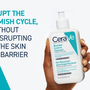 CeraVe Blemish Control Cleanser Face Wash For Acne & Blemish Prone Skin with 2% Salicylic Acid, Niacinamide and Ceramides 236 ML