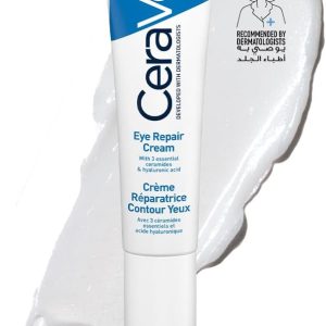 Cerave Eye Repair Cream for Dark Circles and Puffiness with Hyaluronic Acid 14Ml
