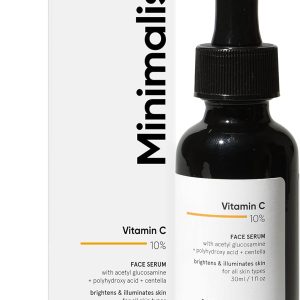 Minimalist 10% Vitamin C Face Serum for Skin Brightening | Highly Stable & Effective Face Serum  for Glowing Skin | 30ml